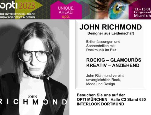 JOHN RICHMOND Brillenfassungen und Sonnenbrillen auf der OPTI München 2023